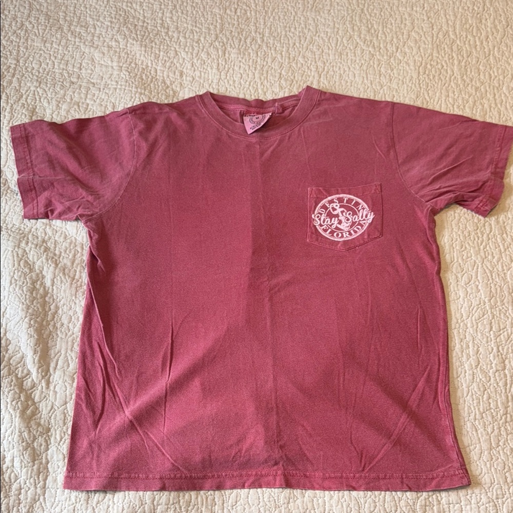 Classic Red Short Sleeve Tee with Graphic